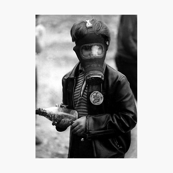 Derry - Mural - Bogside- The Boy In The Mask - Paddy Coyle - Ireland Photographic Print