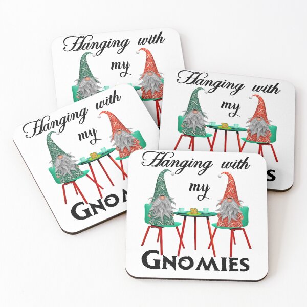 Item preview,   Chillin with my gnomies - hanging with my gnomies - Christmas gnomes designed and sold by Designhub14.