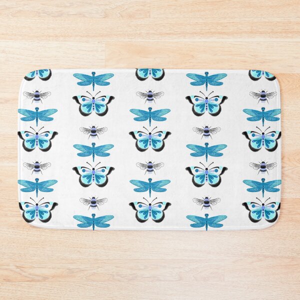 Item preview, Insects bluish designed and sold by Theinkandbottle.
