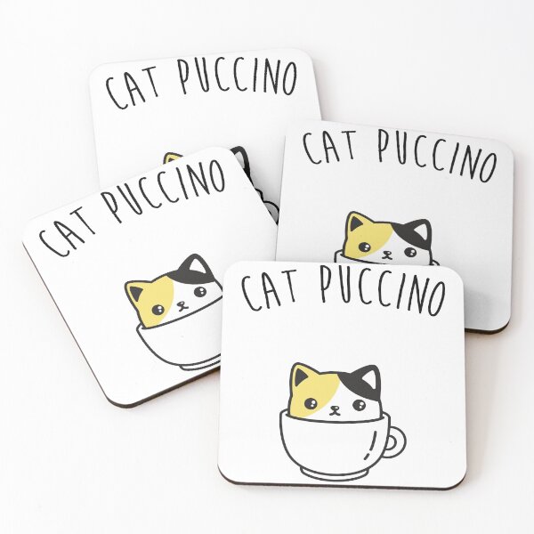 Item preview, cat puccino designed and sold by Curlyhaire.
