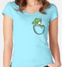 Pocket Yoshi Women's Fitted Scoop T-Shirt
