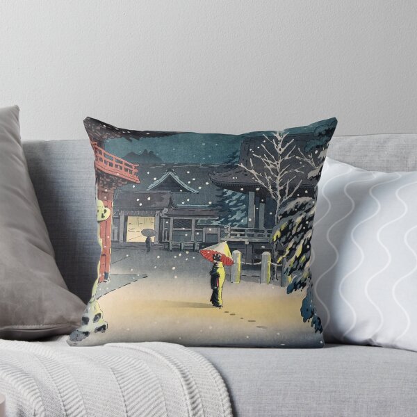 Item preview, Snow at Nezu Shrine by Tsuchiya Koitsu designed and sold by Takeda-art.