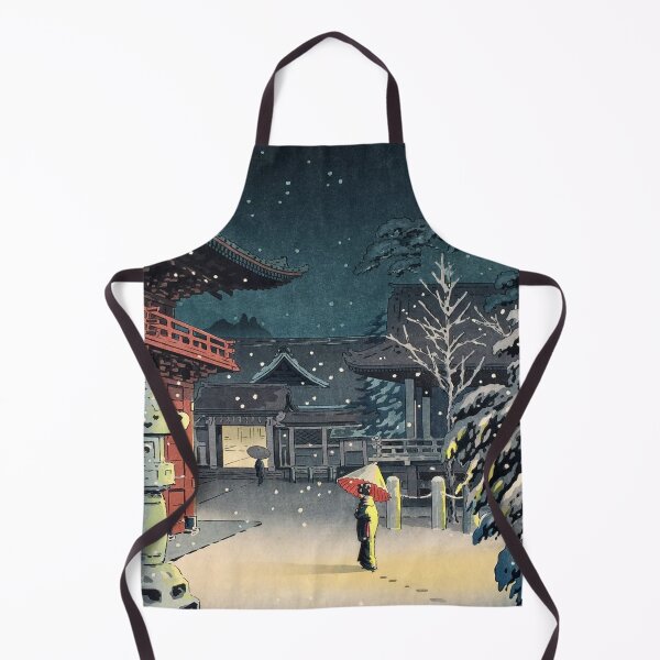 Item preview, Snow at Nezu Shrine by Tsuchiya Koitsu designed and sold by Takeda-art.
