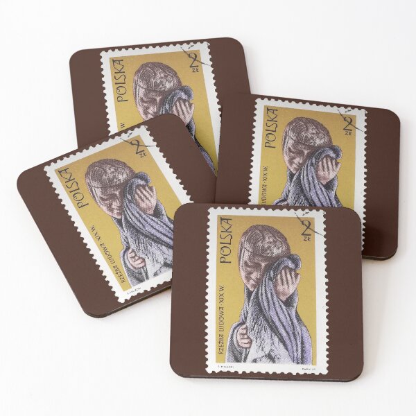 Item preview, Polish Folk Sculpture Sad Woman 1969 Stamp designed and sold by StampCollection.