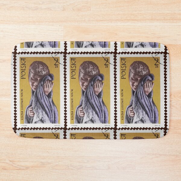 Item preview, Polish Folk Sculpture Sad Woman 1969 Stamp designed and sold by StampCollection.