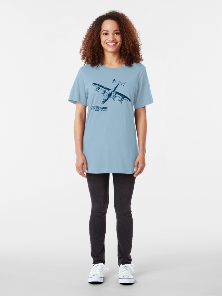 Alternate view of B-24 Liberator Slim Fit T-Shirt