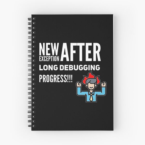 Item preview, New Exception After Long Debugging, Progress (color white) designed and sold by Stornu2Ruedas.