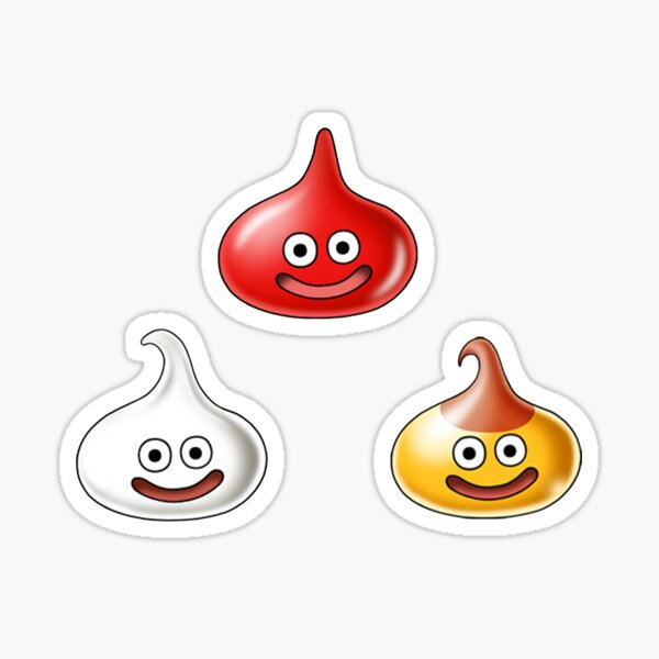 Dragon Quest Slimes High Quality Sticker For Sale By Geempah Redbubble