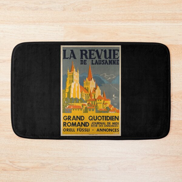 Item preview, retro la revue de lausanne grand quotidien romand journal de midi vintage reclame designed and sold by CorasPosters.