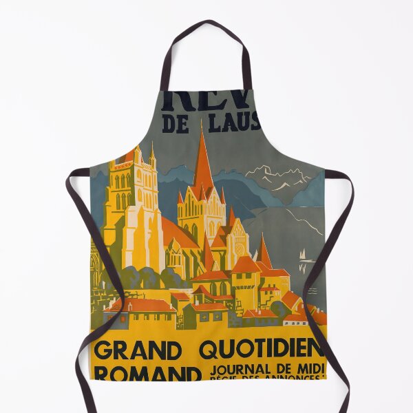 Item preview, retro la revue de lausanne grand quotidien romand journal de midi vintage reclame designed and sold by CorasPosters.