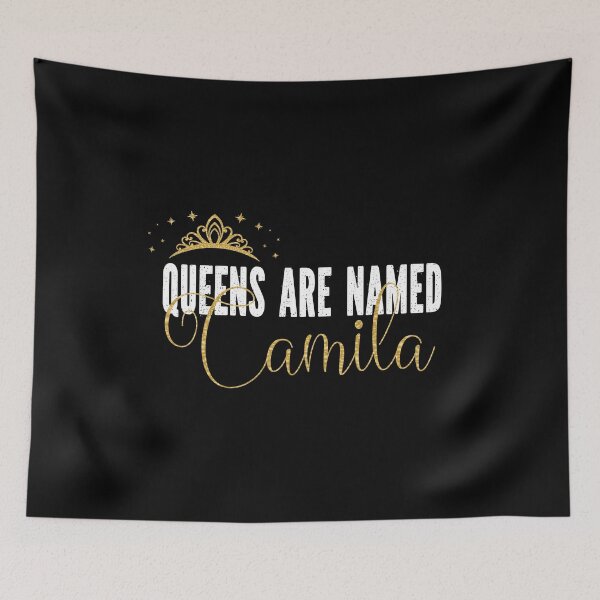 Item preview, Queens Are Named Camila Personalized First Name Girl print designed and sold by Grabitees.