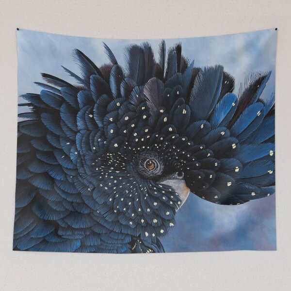 Item preview, Priscilla black cockatoo portrait designed and sold by Debra Dickson.