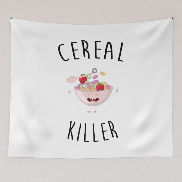 Item preview, cereal killer, serial killer puns designed and sold by Curlyhaire.