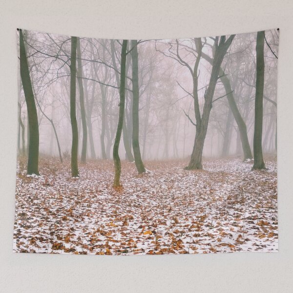 Item preview, Magic winter foggy forest designed and sold by helenkaiy.
