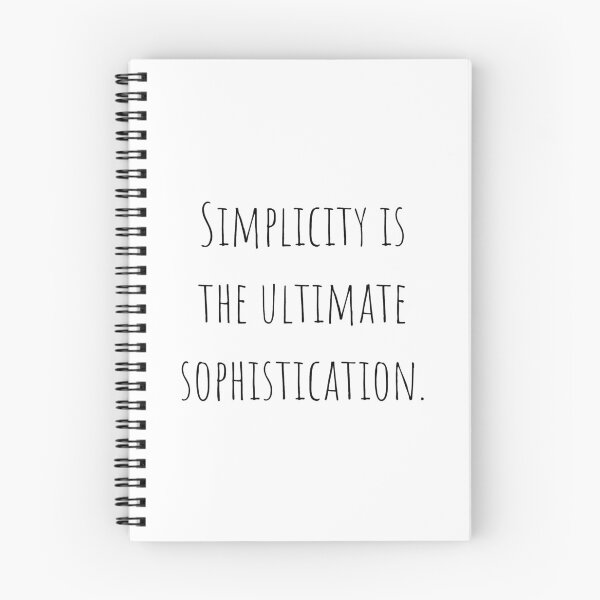 Item preview, Simplicity is the Ultimate Sophistication Leonardo da Vinci Quote designed and sold by A. P..