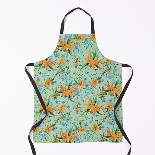 Item preview, Watercolor tropical yellow and green Flowers designed and sold by Beakka.