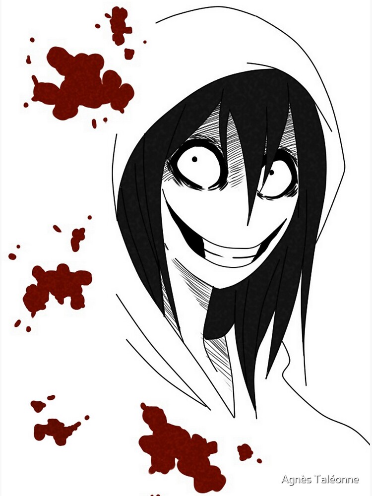 Creepypasta Jeff the Killer Sticker for Sale by HeyitsSmile