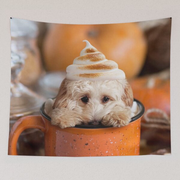 Artikelvorschau, Cockapoo Gewürzter Kürbis-Latte entworfen und verkauft von toppopin.