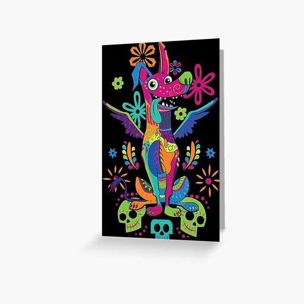 Day Of The Dead: Dante Coco Dog Greeting Card