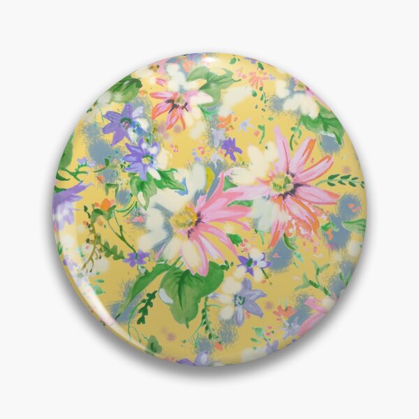 Item preview, Watercolor pink purple daisy Flowers designed and sold by Beakka.