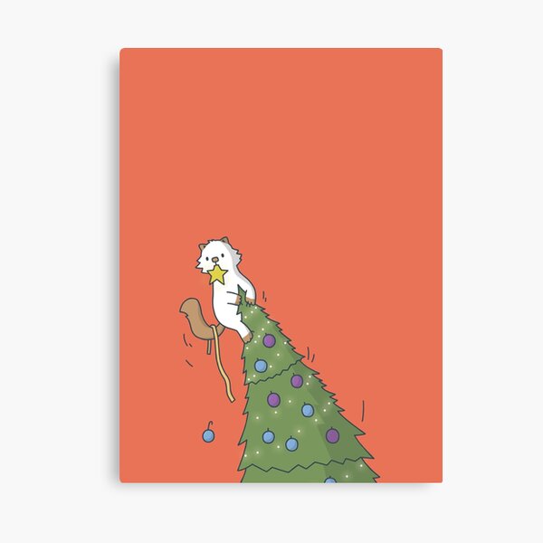 Christmas Tree Moo Canvas Print