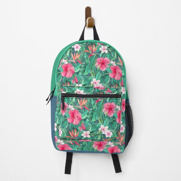 Item preview, Classic Tropical Garden with Pink Flowers designed and sold by micklyn.