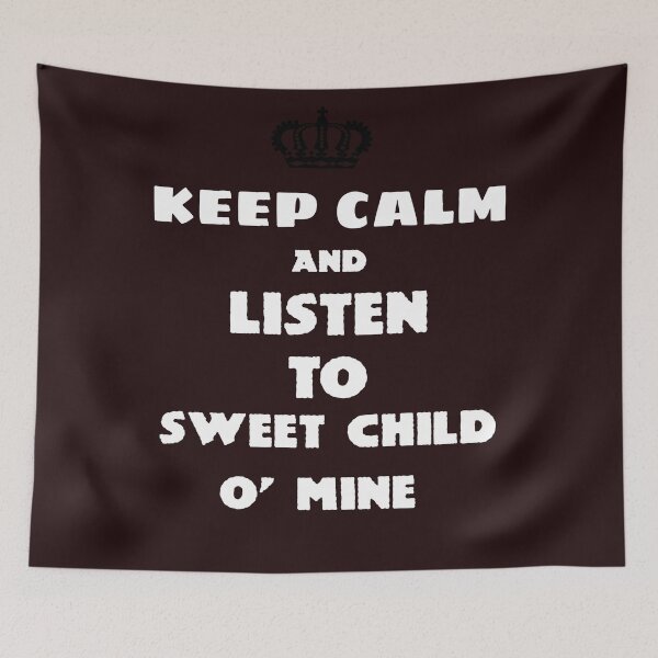 Item preview, Keep Calm and Listen to Sweet Child O' Mine designed and sold by QuotesDogma.
