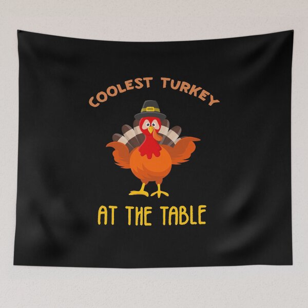 Item preview, Coolest Turkey At The Table - funny thanksgiving gift designed and sold by nananinanana.