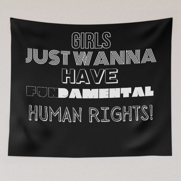 Item preview, Girls Just Wanna Have FunDamental Rights! designed and sold by BofflingDesigns.
