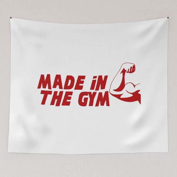 Item preview, MADE IN THE GYM , WORKOUT AND GYM  MOTIVATIONAL DESIGN . designed and sold by Shadi-Khattab.