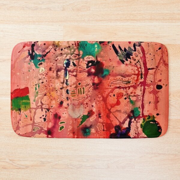 Item preview, Red with a Turquoise Hat Abstract designed and sold by Malc Sutherland.