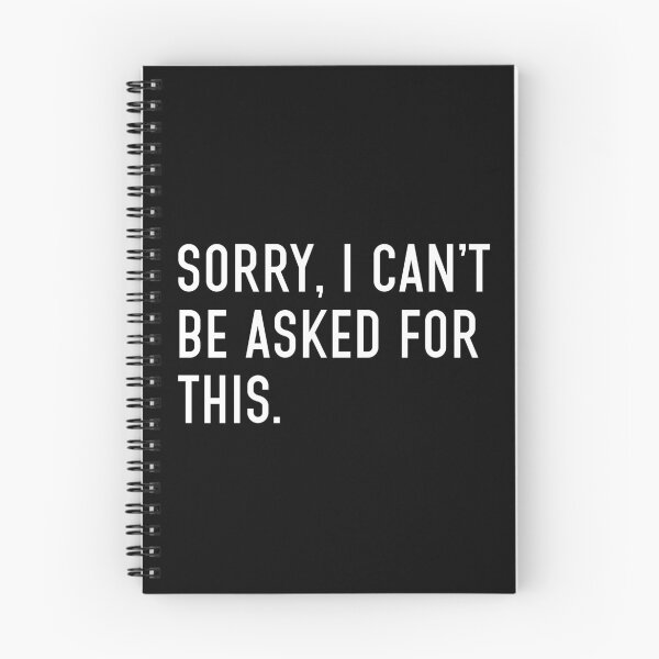 Item preview, Sorry, i can't be asked for this - funny slogan  designed and sold by BasicWear.