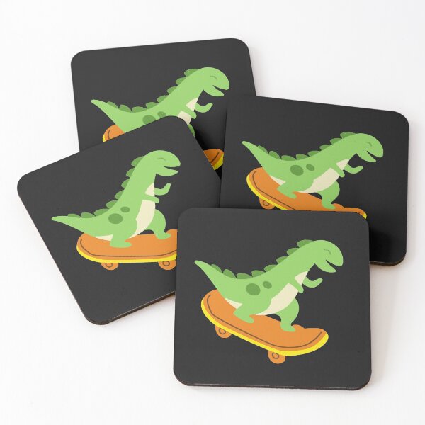 Item preview, Dinosaur on skateboard designed and sold by NomadMessenger.