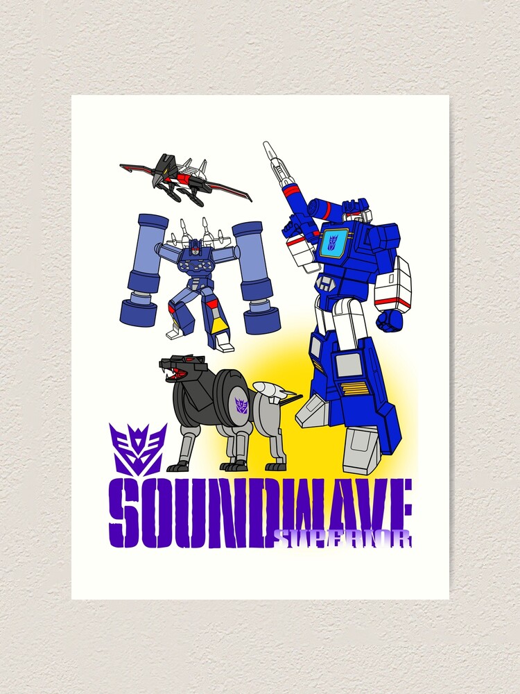 Transformers Prime Soundwave: Superior Art Print for Sale by