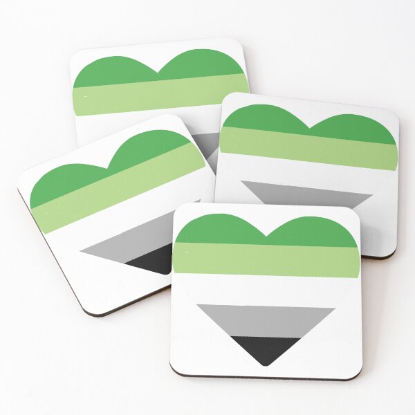 Item preview, Aromantic flag LGBTQIA+ heart design designed and sold by Emilys-Designs-.