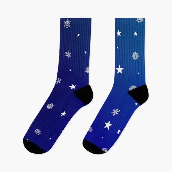 Aperçu de l'œuvre Flocons de neige | Motif bleu | Noël créée et vendue par aloresarts.
