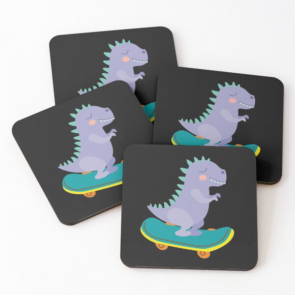 Item preview, Dinosaur on skateboard designed and sold by NomadMessenger.