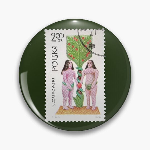 Item preview, Polish Folk Sculpture Adam and Eve 1969 Stamp designed and sold by StampCollection.