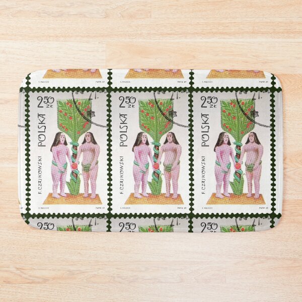 Item preview, Polish Folk Sculpture Adam and Eve 1969 Stamp designed and sold by StampCollection.