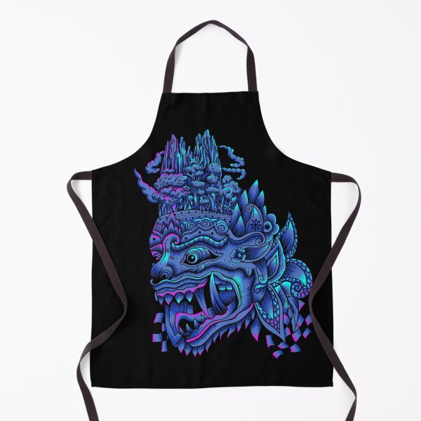 Artikelvorschau, Balinese Barong blaue Neonfarbe entworfen und verkauft von Marciano Graphic.