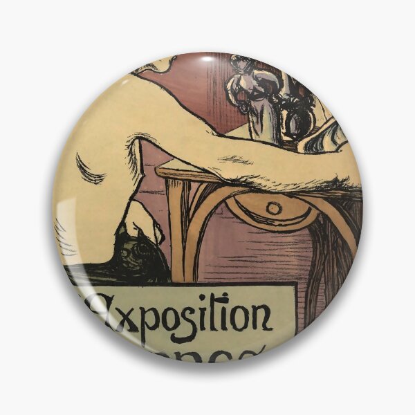 Item preview, retro la plume  e exposition detrennes dart vintage reclame designed and sold by CorasPosters.