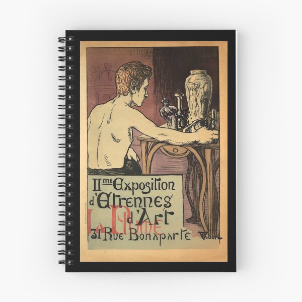 Item preview, retro la plume  e exposition detrennes dart vintage reclame designed and sold by CorasPosters.