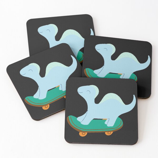 Item preview,  Dinosaur on skateboard designed and sold by NomadMessenger.
