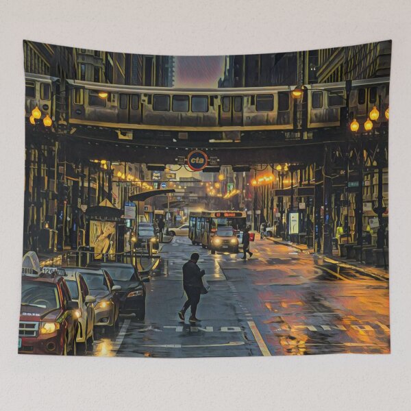 Item preview, Chicago at Night designed and sold by SofiaStutio.