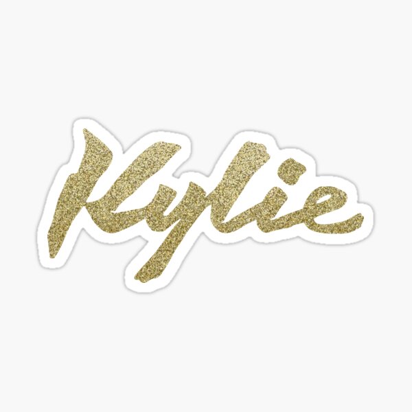 Item preview, Disco-era Kylie Signature (Gold Glitter on White) designed and sold by Fox Newton.