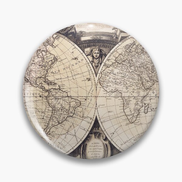 Item preview, Vintage french world map - Coming of Venus orbiting the Sun - M De la Lande 1769 designed and sold by DejaVuStudio.