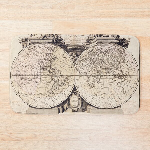 Item preview, Vintage french world map - Coming of Venus orbiting the Sun - M De la Lande 1769 designed and sold by DejaVuStudio.