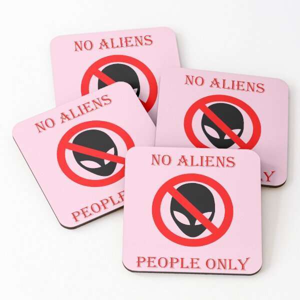 Item preview, No aliens, humans only designed and sold by helenkaiy.