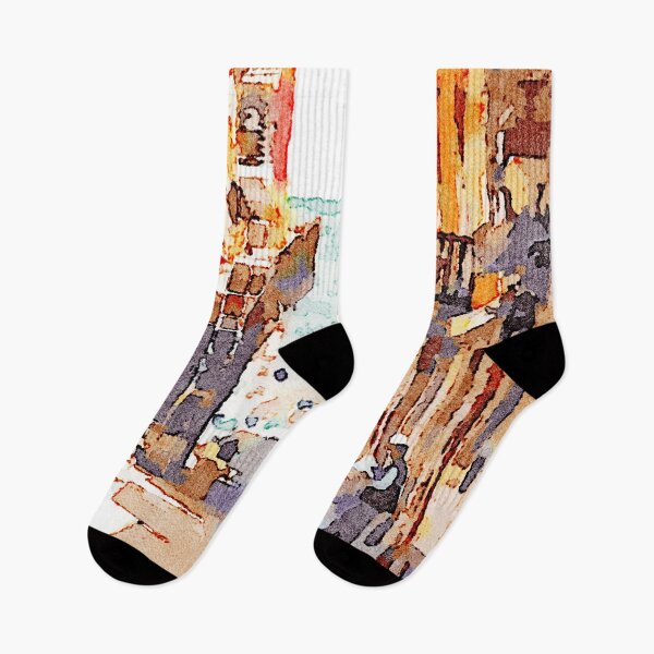 Item preview, L'Aquila: edificios con andamios y trabajadores designed and sold by Giuseppe Cocco.