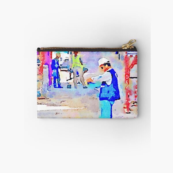 Item preview, L'Aquila: buildings with scaffoldings and workers designed and sold by Giuseppe Cocco.